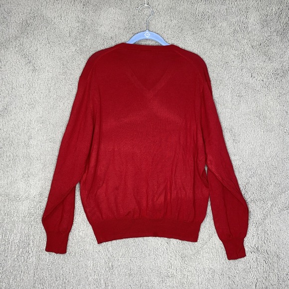 Jos.A Bank Signature Collection 100%Merino Wool V Neck Knit Sweater Sz L - Picture 2 of 7